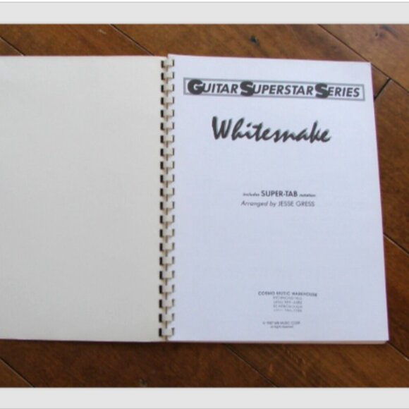 Whitesnake Guitar Tab Music Book Guitar Superstar Series Vintage Song Book - Picture 2 of 5